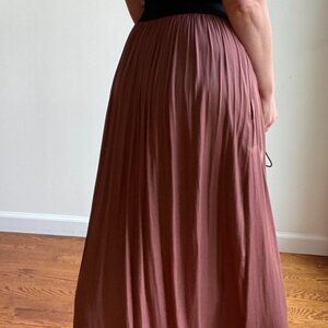 Anthropologie Women's Long Maxi Mauve Skirt